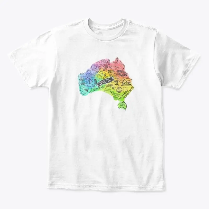 Friends who Robot Australia Kids Shirt